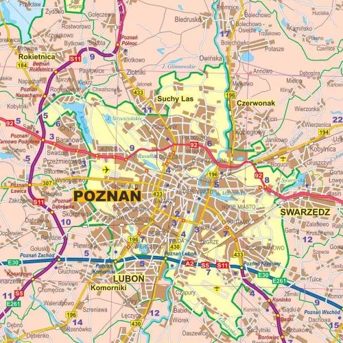 Województwo wielkopolskie mapa ścienna administracyjno-drogowa, 1:200 000, ArtGlob