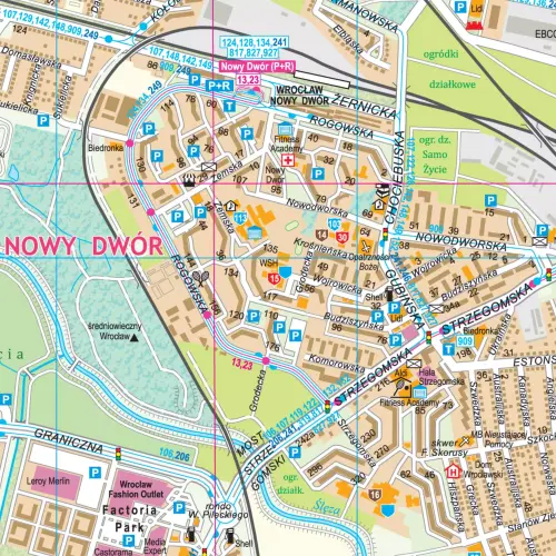 Wrocław mapa ścienna arkusz papierowy, 1:18 500, ArtGlob
