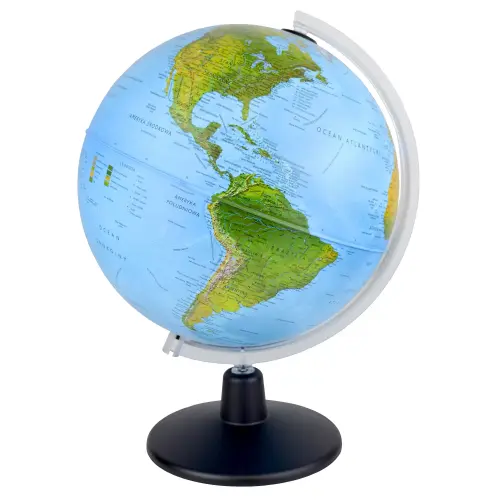 Gaia globus podświetlany fizyczny / polityczny, kula 25 cm Nova Rico
