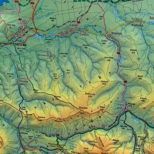 Tatry mapa plastyczna w ramie, 1:66 666