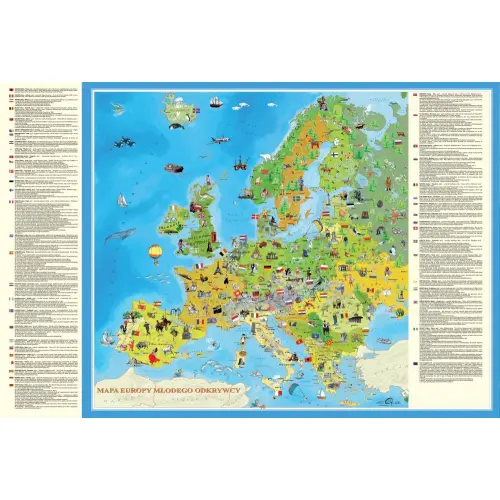 Europa Młodego Odkrywcy puzzle dla dzieci - 200 elementów