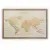 The World. Mapa świata grawerowana w drewnie, 840x640 mm