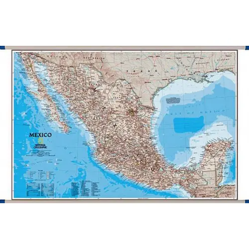 Meksyk Classic mapa ścienna polityczna 1:4 370 000