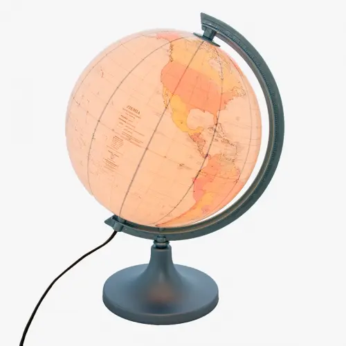 Globus konturowy, podświetlany 25 cm, Zachem