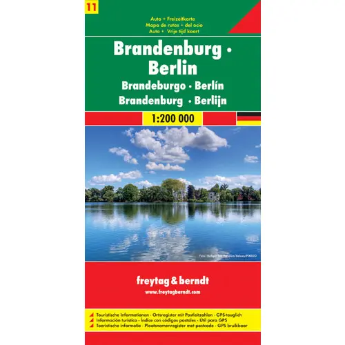 Brandenburgia Niemcy część 11 mapa 1:200 000 Freytag & Berndt