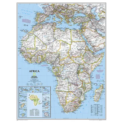 Afryka Classic mapa ścienna polityczna arkusz papierowy 1:9 328 000