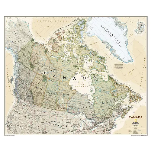Kanada Executive mapa ścienna polityczna arkusz papierowy 1:6 400 000