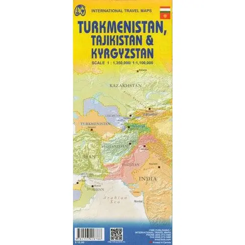 Turkmenistan, Tajikistan & Kyrgyzstan, 1:1 350 000 / 1:1 100 000