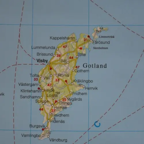Skandynawia mapa ścienna drogowa na podkładzie magnetycznym 1:2 000 000