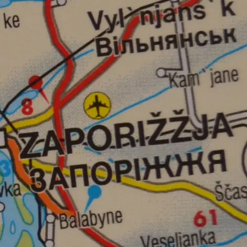 Ukraina Mołdawia mapa ścienna samochodowa na podkładzie 1:1 000 000