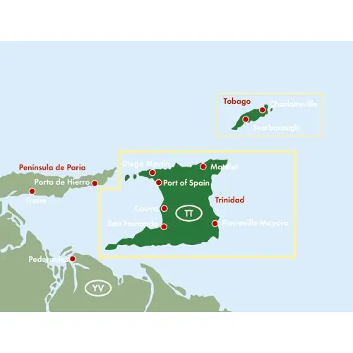 Trynidad i Tobago mapa 1:125 000 Freytag & Berndt