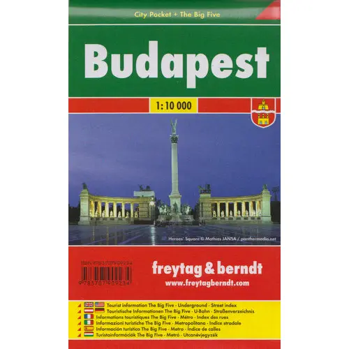 Budapeszt city pocket mapa 1:10 000 Freytag & Berndt