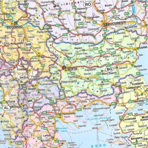 Europa - Bliski Wschód - Azja Środkowa mapa 1:5 500 000 Freytag & Berndt