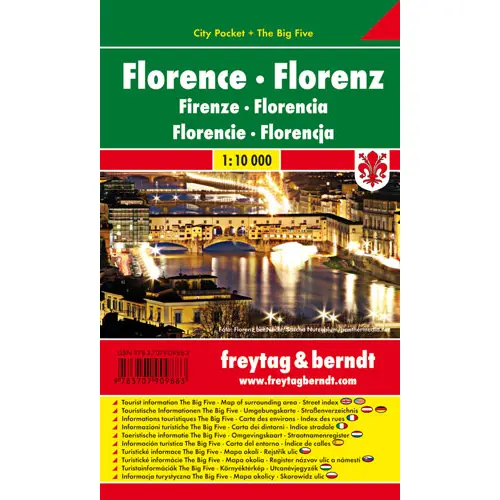 Florencja city pocket mapa 1:10 000 Freytag & Berndt