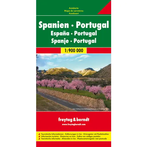 Hiszpania Portugalia mapa 1:900 000 Freytag & Berndt