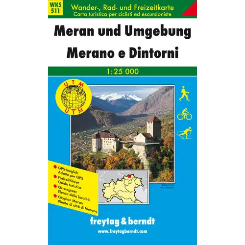 Merano i okolice mapa 1:25 000 Freytag & Berndt