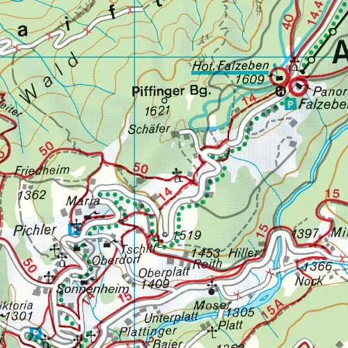 Merano i okolice mapa 1:25 000 Freytag & Berndt