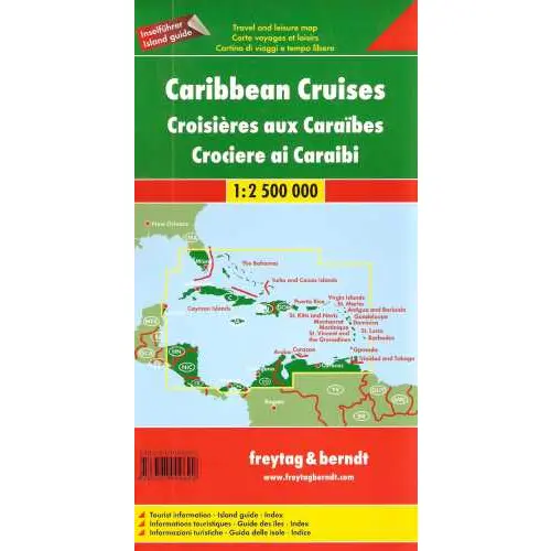 Morze Karaibskie mapa 1:2 500 000 Freytag & Berndt