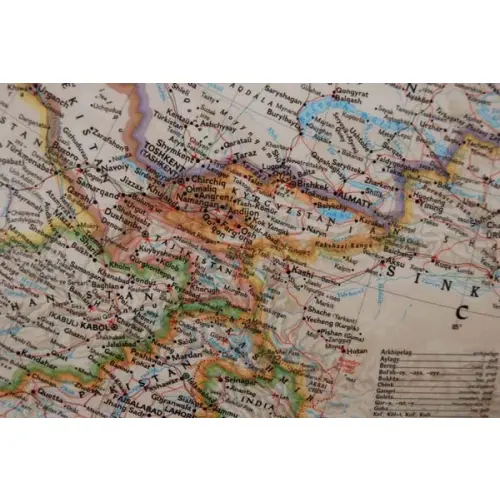 Chiny Classic polityczna mapa ścienna, 1:7 804 000