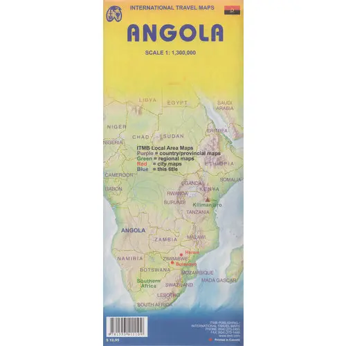 Angola mapa 1:1 300 000 ITMB