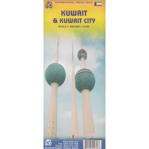 Kuwejt i miasto Kuwejt mapa 1:390 000 / 1:15 000 ITMB