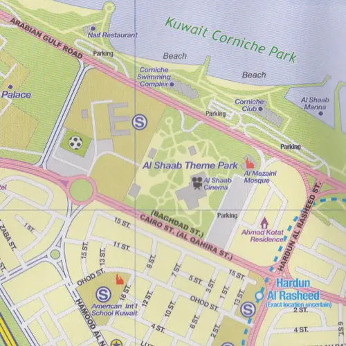 Kuwejt i miasto Kuwejt mapa 1:390 000 / 1:15 000 ITMB