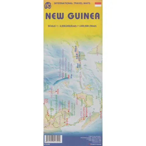 Nowa Gwinea mapa 1:2 000 000 / 1:650 000 ITMB