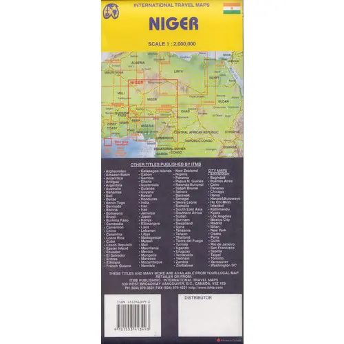Niger mapa 1:2 000 000 ITMB