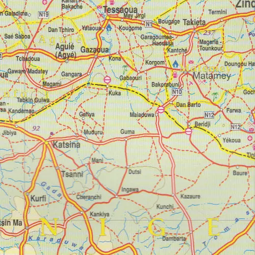 Niger mapa 1:2 000 000 ITMB