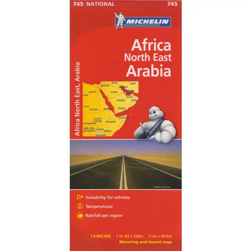 Afryka Północno-Wschodnia mapa 1:4 000 000 Michelin