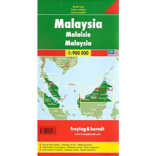 Malezja mapa 1:900 000 Freytag & Berndt