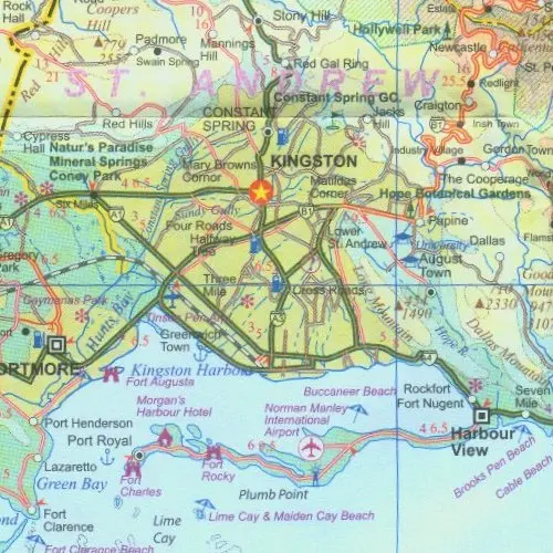Kajmany i Jamajka mapa 1:250 000 / 1:37 500 ITMB