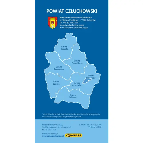 Powiat człuchowski, 1:75 000