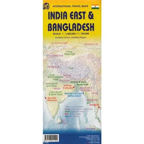 Bangladesz Indie wschodnie 1:750 000 / 1:500 000 IMTB