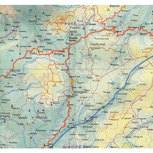 Albania mapa 1:210 000 ITMB