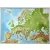 Europa mapa plastyczna w ramie 1:8 000 000 GeoRelief