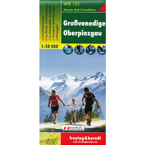 Grossvenediger - Oberpinzgau mapa 1:50 000 Freytag & Berndt