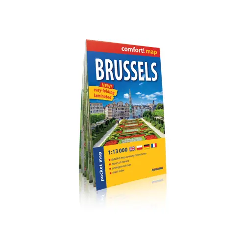 Bruksela kieszonkowy plan miasta laminowany 1:13 000 ExpressMap