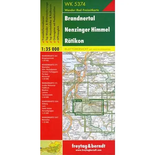 Brandnertal – Nenzinger Himmel – Rätikon, 1:35 000