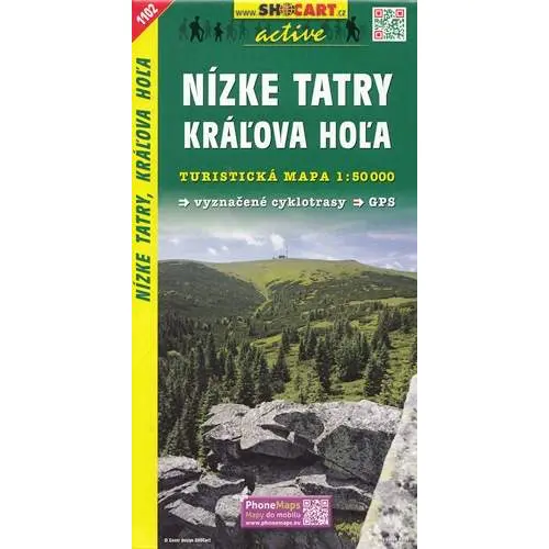 Nízke Tatry, Kralova Hola, 1:50 000