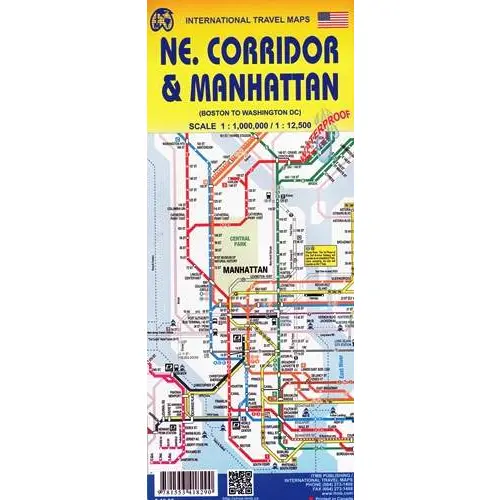 Manhattan & Northeast Corridor, 1:1 000 000 / 1:12 500