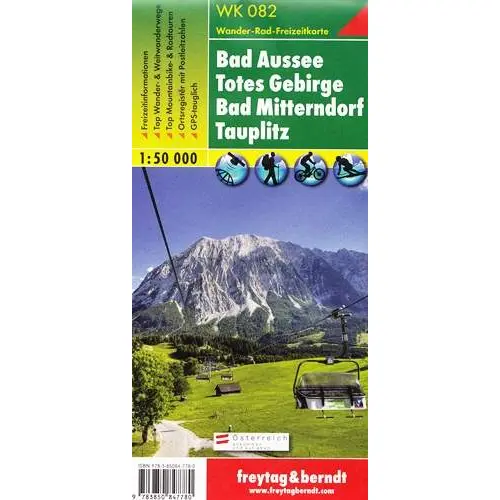 Bad Aussee, Totes Gebirge, Bad Mitterndorf, Tauplitz, 1:50 000