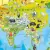 Zwierzęta Świata Młodego Odkrywcy mapa ścienna dla dzieci arkusz laminowany
