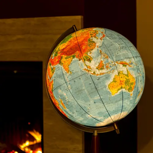 Globus polityczno-fizyczny podświetlany 42 cm