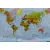 Świat mapa ścienna arkusz papierowy 1:40 000 000