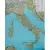 Włochy mapa ścienna samochodowa arkusz laminowany 1:1 000 000