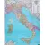Włochy mapa ścienna kody pocztowe arkusz papierowy 1:1 000 000