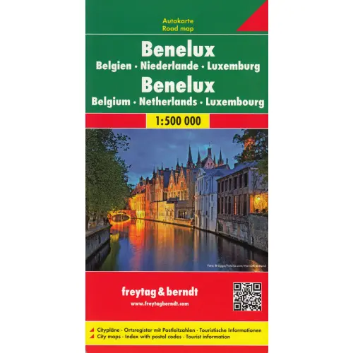 Benelux Belgia Holandia Luksemburg, 1:500 000