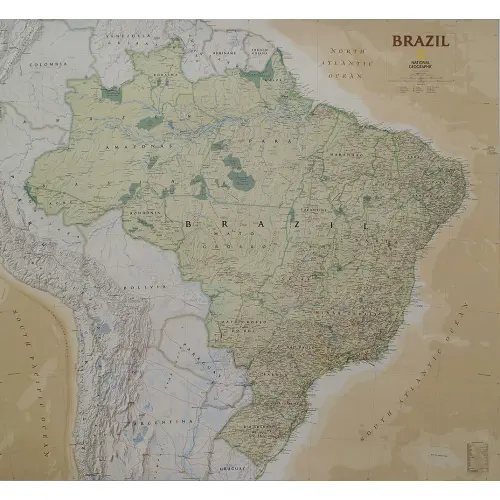 Brazylia Executive mapa ścienna polityczna arkusz laminowany 1:5 000 000