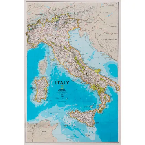 Włochy Classic mapa ścienna polityczna arkusz papierowy 1:1 765 000